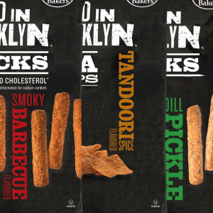 New BiB Items 6oz (PACKAGES) SMOKY BBQ STICKS, DILL PICKLE STICKS, DILL PICKLE PITA CHIPS, TANDOORI SPICE PITA CHIPS,