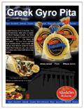 BROCHURES: Greek Pita /Gyro Bread 6" and 7"