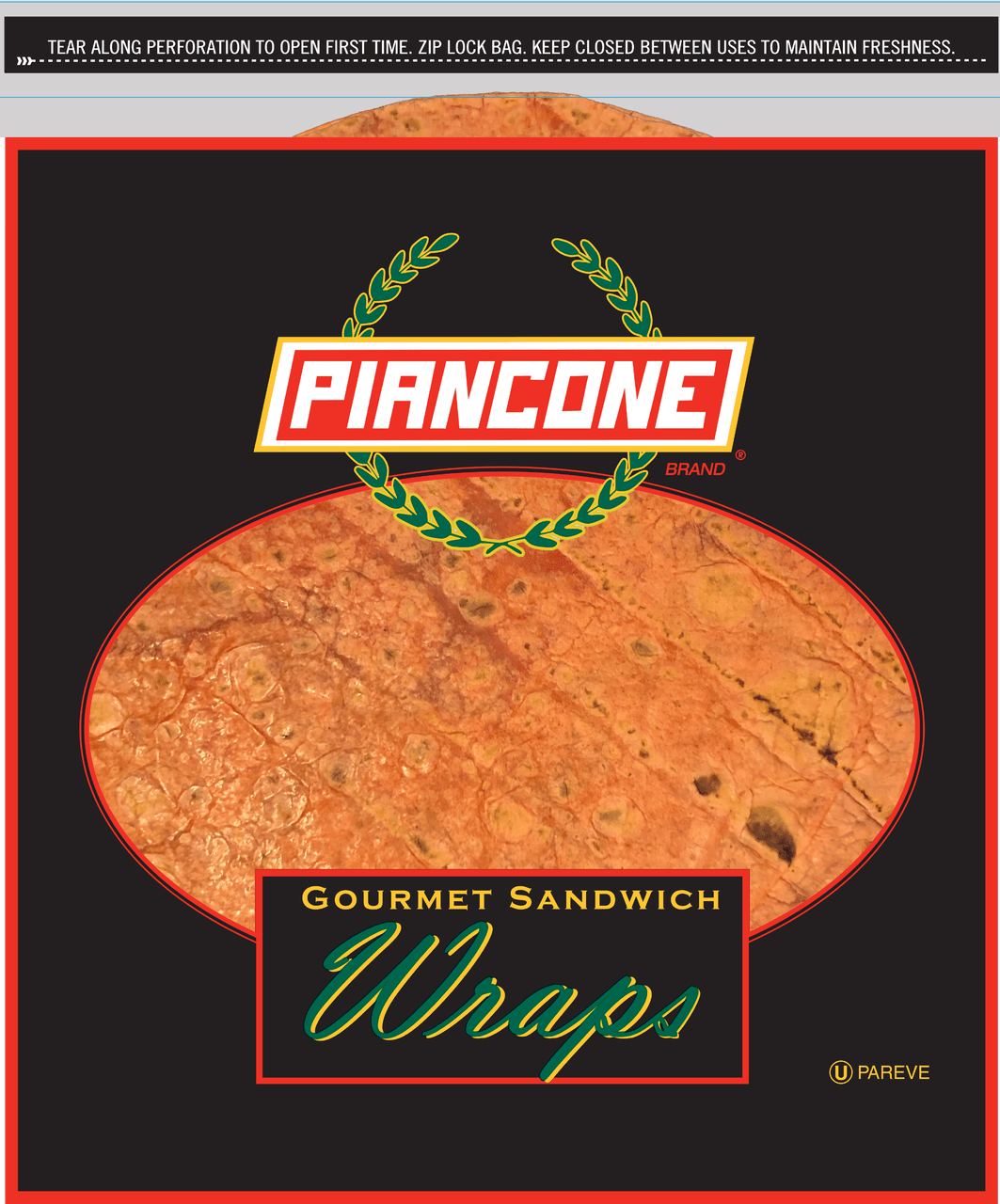 Piancone Red Roasted Pepper 12" Wrap