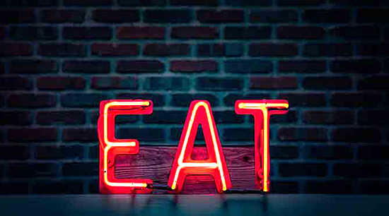 Aladdin Bakers Eat Neon Sign